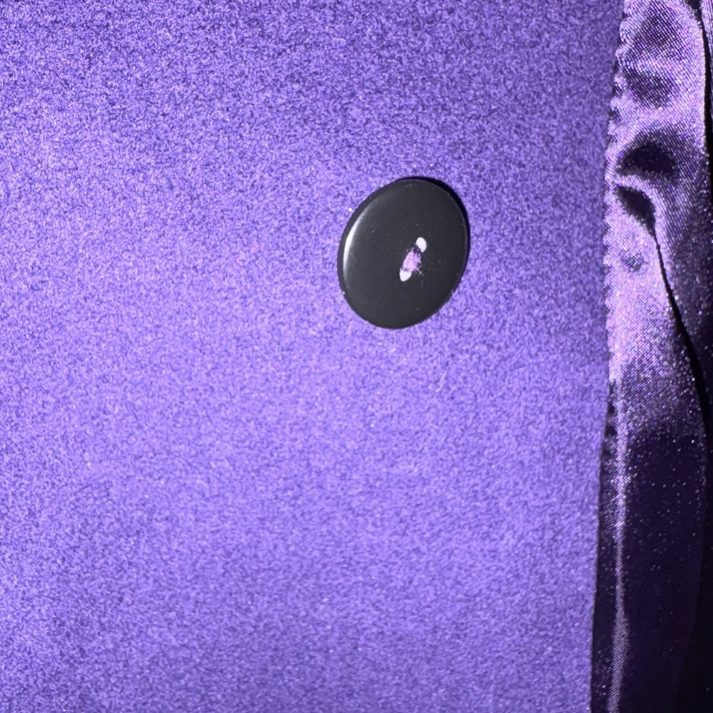 Vintage Jacques Vert Women's Purple Trench Coat - Picture 7 of 9